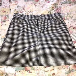 Gingham Short Skirt